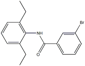 3-bromo-N-(2,6-diethylphenyl)benzamide 结构式