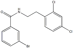 3-bromo-N-[2-(2,4-dichlorophenyl)ethyl]benzamide 结构式