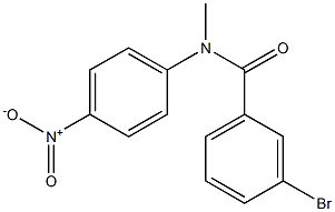 3-bromo-N-methyl-N-(4-nitrophenyl)benzamide 结构式