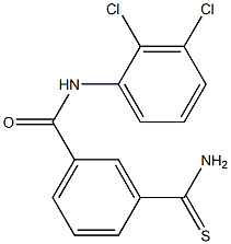 3-carbamothioyl-N-(2,3-dichlorophenyl)benzamide 结构式