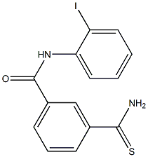 3-carbamothioyl-N-(2-iodophenyl)benzamide 结构式