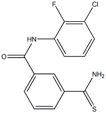 3-carbamothioyl-N-(3-chloro-2-fluorophenyl)benzamide 结构式