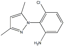 3-chloro-2-(3,5-dimethyl-1H-pyrazol-1-yl)aniline 结构式