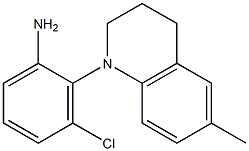 3-chloro-2-(6-methyl-1,2,3,4-tetrahydroquinolin-1-yl)aniline 结构式