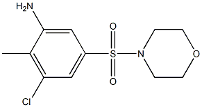 3-chloro-2-methyl-5-(morpholine-4-sulfonyl)aniline 结构式