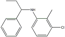 3-chloro-2-methyl-N-(1-phenylpropyl)aniline 结构式