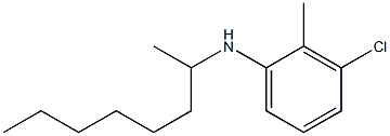 3-chloro-2-methyl-N-(octan-2-yl)aniline 结构式