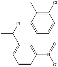 3-chloro-2-methyl-N-[1-(3-nitrophenyl)ethyl]aniline 结构式