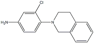 3-chloro-4-(1,2,3,4-tetrahydroisoquinolin-2-yl)aniline 结构式