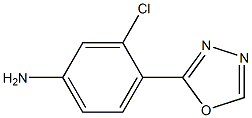 3-chloro-4-(1,3,4-oxadiazol-2-yl)aniline 结构式