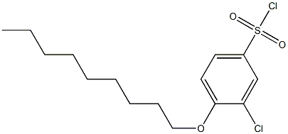 3-chloro-4-(nonyloxy)benzene-1-sulfonyl chloride 结构式