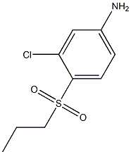 3-chloro-4-(propylsulfonyl)aniline 结构式