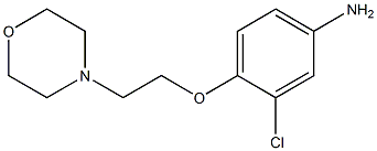 3-chloro-4-[2-(morpholin-4-yl)ethoxy]aniline 结构式