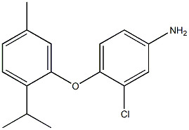 3-chloro-4-[5-methyl-2-(propan-2-yl)phenoxy]aniline 结构式