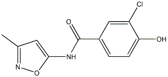 3-chloro-4-hydroxy-N-(3-methyl-1,2-oxazol-5-yl)benzamide 结构式