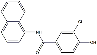 3-chloro-4-hydroxy-N-(naphthalen-1-yl)benzamide 结构式