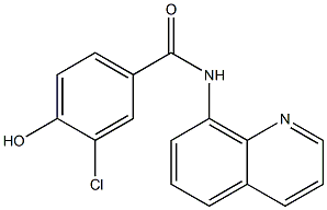 3-chloro-4-hydroxy-N-(quinolin-8-yl)benzamide 结构式