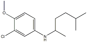 3-chloro-4-methoxy-N-(5-methylhexan-2-yl)aniline 结构式