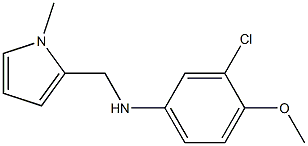 3-chloro-4-methoxy-N-[(1-methyl-1H-pyrrol-2-yl)methyl]aniline 结构式