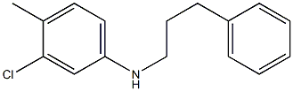 3-chloro-4-methyl-N-(3-phenylpropyl)aniline 结构式