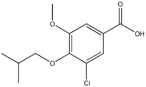 3-chloro-5-methoxy-4-(2-methylpropoxy)benzoic acid 结构式