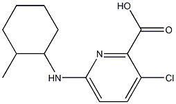 3-chloro-6-[(2-methylcyclohexyl)amino]pyridine-2-carboxylic acid 结构式