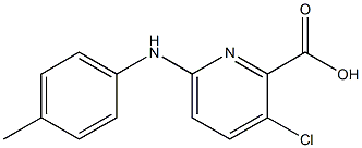 3-chloro-6-[(4-methylphenyl)amino]pyridine-2-carboxylic acid 结构式