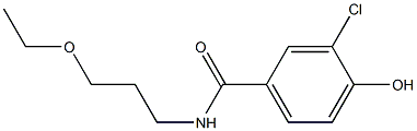 3-chloro-N-(3-ethoxypropyl)-4-hydroxybenzamide 结构式