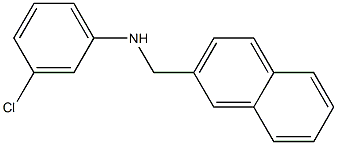 3-chloro-N-(naphthalen-2-ylmethyl)aniline 结构式