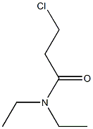 3-chloro-N,N-diethylpropanamide 结构式