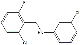 3-chloro-N-[(2-chloro-6-fluorophenyl)methyl]aniline 结构式