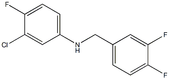 3-chloro-N-[(3,4-difluorophenyl)methyl]-4-fluoroaniline 结构式
