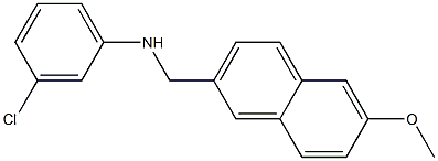 3-chloro-N-[(6-methoxynaphthalen-2-yl)methyl]aniline 结构式