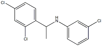 3-chloro-N-[1-(2,4-dichlorophenyl)ethyl]aniline 结构式