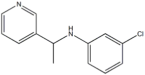 3-chloro-N-[1-(pyridin-3-yl)ethyl]aniline 结构式