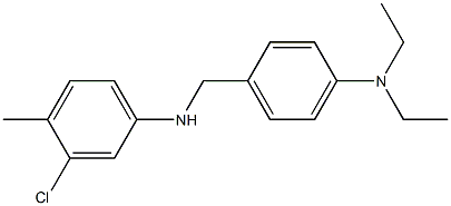 3-chloro-N-{[4-(diethylamino)phenyl]methyl}-4-methylaniline 结构式