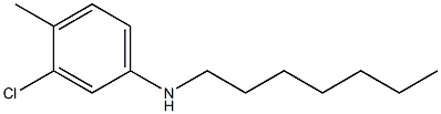 3-chloro-N-heptyl-4-methylaniline 结构式