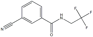 3-cyano-N-(2,2,2-trifluoroethyl)benzamide 结构式