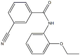 3-cyano-N-(2-ethoxyphenyl)benzamide 结构式