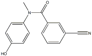 3-cyano-N-(4-hydroxyphenyl)-N-methylbenzamide 结构式