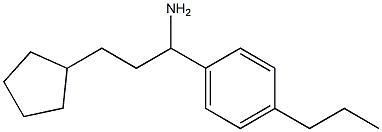 3-cyclopentyl-1-(4-propylphenyl)propan-1-amine 结构式
