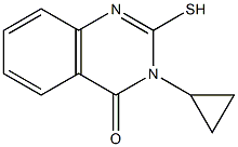 3-cyclopropyl-2-sulfanyl-3,4-dihydroquinazolin-4-one 结构式