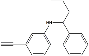 3-ethynyl-N-(1-phenylbutyl)aniline 结构式