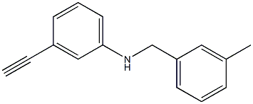 3-ethynyl-N-[(3-methylphenyl)methyl]aniline 结构式