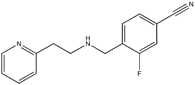 3-fluoro-4-({[2-(pyridin-2-yl)ethyl]amino}methyl)benzonitrile 结构式