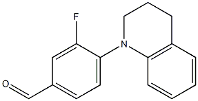 3-fluoro-4-(1,2,3,4-tetrahydroquinolin-1-yl)benzaldehyde 结构式