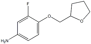 3-fluoro-4-(oxolan-2-ylmethoxy)aniline 结构式