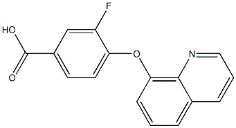 3-fluoro-4-(quinolin-8-yloxy)benzoic acid 结构式