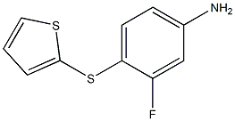 3-fluoro-4-(thiophen-2-ylsulfanyl)aniline 结构式