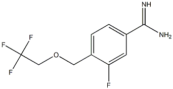 3-fluoro-4-[(2,2,2-trifluoroethoxy)methyl]benzenecarboximidamide 结构式